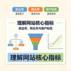 镇康建站-理解网站核心指标：跳出率、转化率与用户粘性