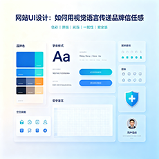 临翔建站-网站UI设计：如何用视觉语言传递品牌信任感